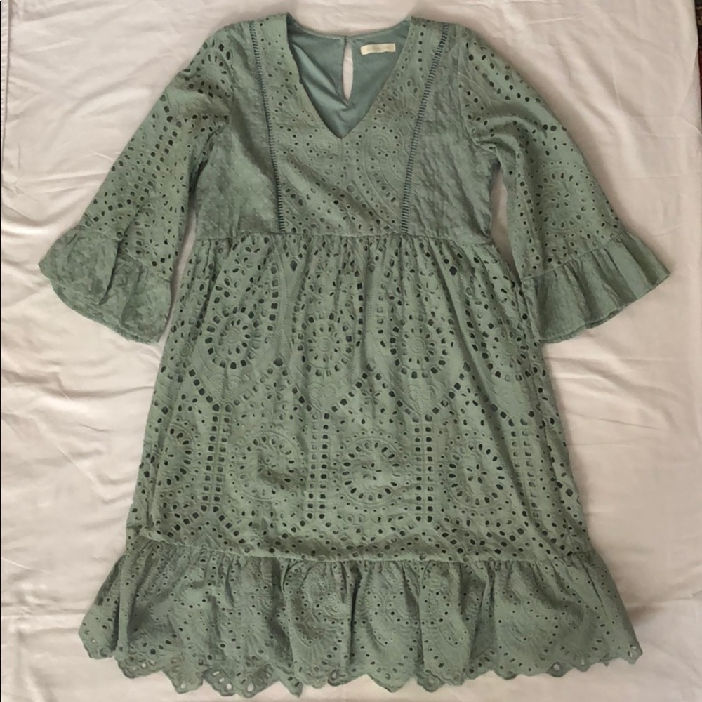 PinkBlush sage green dress